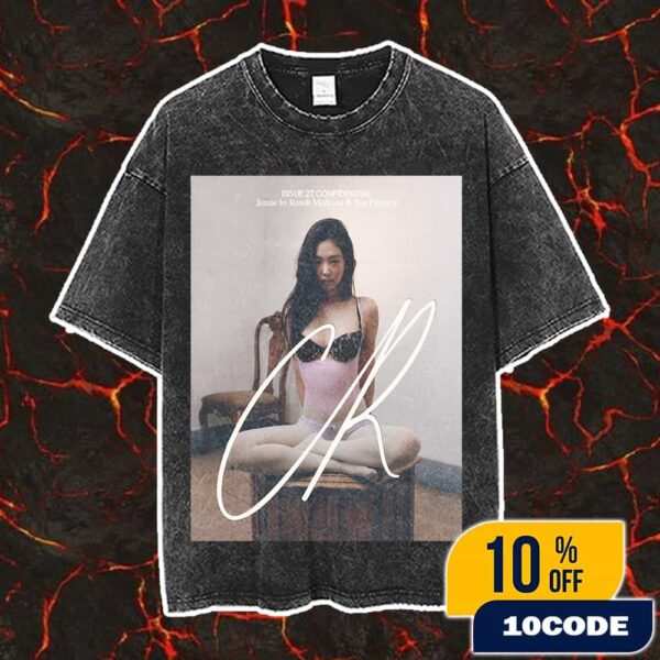 CR Fashion Book Issue 27 Confidential Fall Winter 2025 Jennie Blackpink Cover By Renell Medrano And Ben Perreira Vintage Washed Unisex T-Shirt
