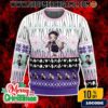 Chibi Christmas Muzan Kibutsuji Demon Slayer Ugly Christmas Sweater Kimetsu No Yaiba Anime Fair Isle Demon King Holiday Knit Pullover Gift