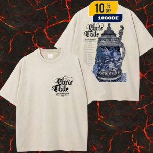 Chris Thile Bachtoberfest 2025 By Poster Tour Dates Landland Colportage Autumnal Bachtopus Artwork Two Sides Washed Unisex T-Shirt