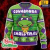Cobra Kai Karate Kid Ugly Christmas Sweater Season’s Sweepings Holiday Knit Pullover
