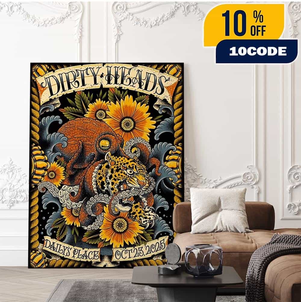 Dirty Heads Jacksonville Florida Runs 2025 Exclusive Poster For Daily’s Place On October 23 2025 Home Decor Poster Canvas Dirty Heads Jacksonville Florida Runs 2025 Exclusive Poster For Daily’s Place On October 23 2025 Home Decor Poster Canvas