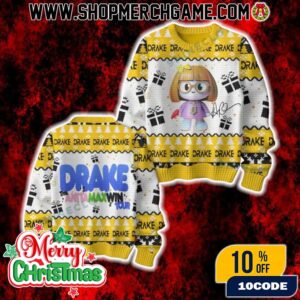 Drake Anita Max Win Tour Ugly Christmas Sweater Celebrity Rap Holiday Jumper Gift