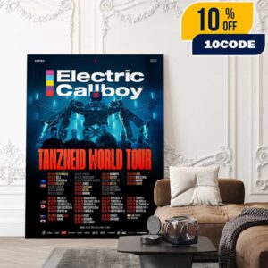 Electric Callboy Australia Tanzneid World Tour Poster Tour Dates 2025-2026 Poster Canvas Home Decor
