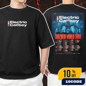 Electric Callboy Australia Tanzneid World Tour Poster Tour Dates 2025-2026 Unisex T-Shirt Merchandise