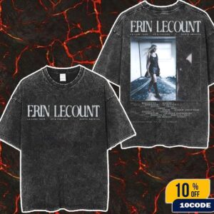 Erin Lecount La Lune Tour 2025 UK And Ireland And North America Dates List With Pixie McCann And COSETTE Washed Two Sides T-Shirt