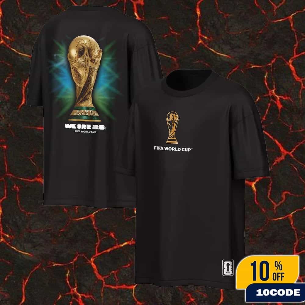 FIFA World Cup 2026 Outerstuff Trophy We Are 26 Merch Limited Two Sided T-Shirt FIFA World Cup 2026 Outerstuff Trophy We Are 26 Merch Limited Two Sided T-Shirt
