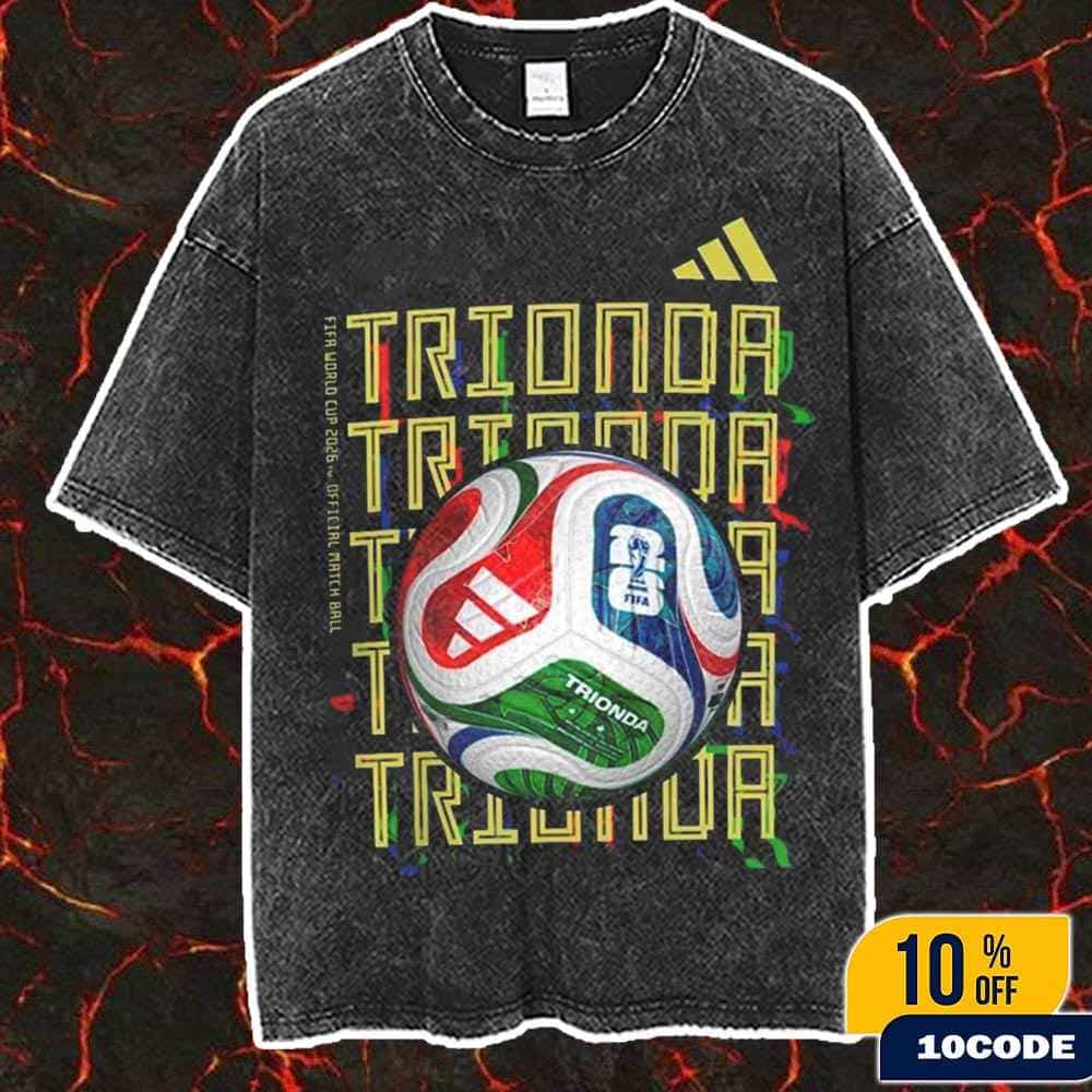 FIFA World Cup 2026 x Adidas Official Trionda Match Ball Tee Merch Washed T-Shirt FIFA World Cup 2026 x Adidas Official Trionda Match Ball Tee Merch Washed T-Shirt