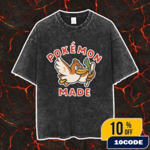 Farfetch’d-Kamonegi HUMAN MADE x Pokemon Collection 2025 Collaboration Pokemon Made Artwork Vintage Washed Unisex T-Shirt