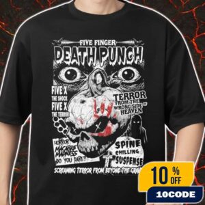 Five Finger Death Punch Halloween 2025 New Collection 5FDP Five x The Terror Artwork Merch Unisex T-Shirt Five Finger Death Punch Halloween 2025 New Collection 5FDP Five x The Terror Artwork Merch Unisex T-Shirt