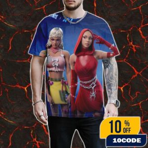 Fortnite x Doja Cat Skins Revealed Fortnitemares 2025 Poster On October 2025 Mother Of Thorns All Over Print Graphic T-Shirt, Hoodie