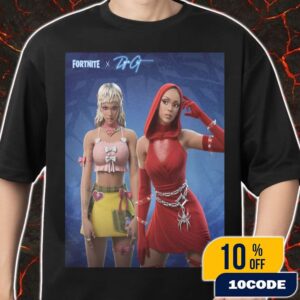 Fortnite x Doja Cat Skins Revealed Fortnitemares 2025 Poster On October 2025 Mother Of Thorns Merch Unisex T-Shirt