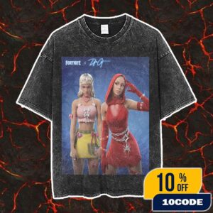 Fortnite x Doja Cat Skins Revealed Fortnitemares 2025 Poster On October 2025 Mother Of Thorns Vintage Washed Unisex T-Shirt