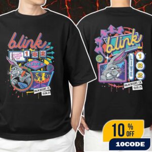 Full Shows Event Tee Blink-182 Missionary Impossible Tour 2025 California On October 4-5 2025 At Acrisure Arena Thousand Palms Artwork By Alex Tillbrook Unisex T-Shirt