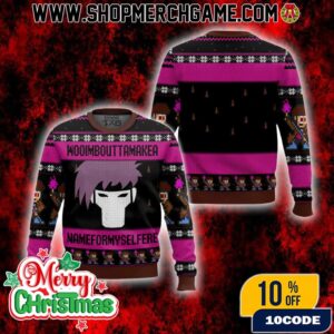 Gambit X-Men 97 Ugly Christmas Sweater Marvel Mutant Character Design Holiday Knitted Pullover Fair Isle Pattern Remy LeBeau Winter Apparel Gift For Marvel Fans