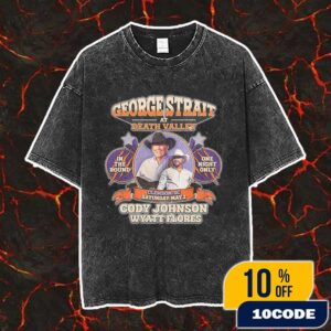 George Strait At Death Valley Clemson South Carolina On May 2 2026 With Cody Johnson x Wyatt Flores Vintage Washed Unisex T-Shirt