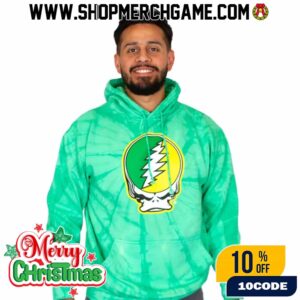 Grateful Dead x Oregon Duck Mascot x Nike Air Max 90 Grateful Ducks Holiday 2025 Sail Green Shock Yellow Strike Tie Dye Unisex All Over Print Hoodie