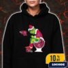 Grinch Christmas Hoodie Black Alabama Crimson Tide Sitting On Toilet Auburn Tigers Holiday Sweatshirt Funny College Football NCAA