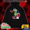 Grinch Christmas Hoodie Black Arizona Wildcats Sitting On Toilet Arizona State Sun Devils Holiday Sweatshirt Funny College Football NCAA