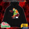 Grinch Christmas Hoodie Black BYU Cougars Sitting On Toilet Utah Utes Holiday Sweatshirt Funny College Football NCAA