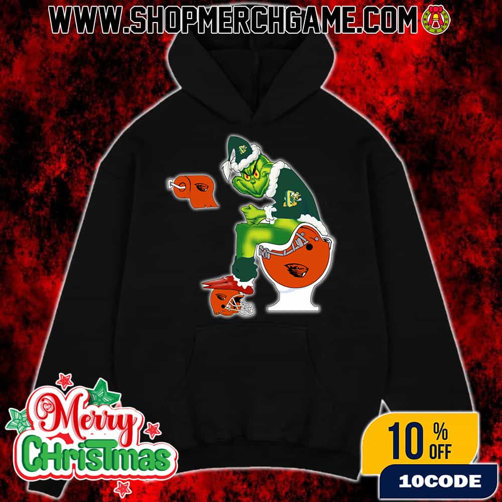 Grinch Christmas Hoodie Black Oregon Ducks Sitting On Toilet Oregon State Beavers Holiday Sweatshirt Funny College Football NCAA Grinch Christmas Hoodie Black Oregon Ducks Sitting On Toilet Oregon State Beavers Holiday Sweatshirt Funny College Football NCAA