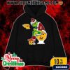 Grinch Christmas Hoodie Black TCU Horned Frogs Sitting On Toilet SMU Mustangs Holiday Sweatshirt Funny College Football NCAA