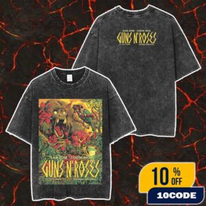 Guns N’ Roses At Estadio Nacional San Jose Costa Rica On October 1 2025 Because What You Want And What You Get Are Two Completely Defferent Things Poster Event Washed T-Shirt