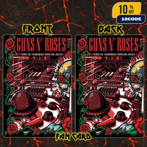 Guns N’ Roses Because What You Want And What You Get Are Two Completely Different Things Tour 2025 At Estadio Huracan Argentina On October 17 2025 Poster Event Artwork Fan Card