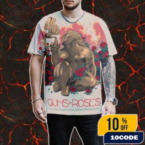 Guns N’ Roses Because What You Want And What You Get Are Two Completely Different Things Tour On October 11 2025 At Estadio Atanasio Giradot Medellin Colombia Poster Artwork 3D T-Shirt