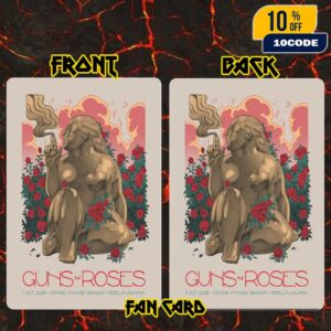 Guns N’ Roses Because What You Want And What You Get Are Two Completely Different Things Tour On October 11 2025 At Estadio Atanasio Giradot Medellin Colombia Poster Artwork Fan Card