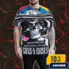 Queens Of The Stone Age The Catacombs Tour On October 7 2025 At The Met Philadelphia With Paris Jackson Event Tour Poster Artwork By Jonas Santos All Over Print Graphic T-Shirt, Hoodie