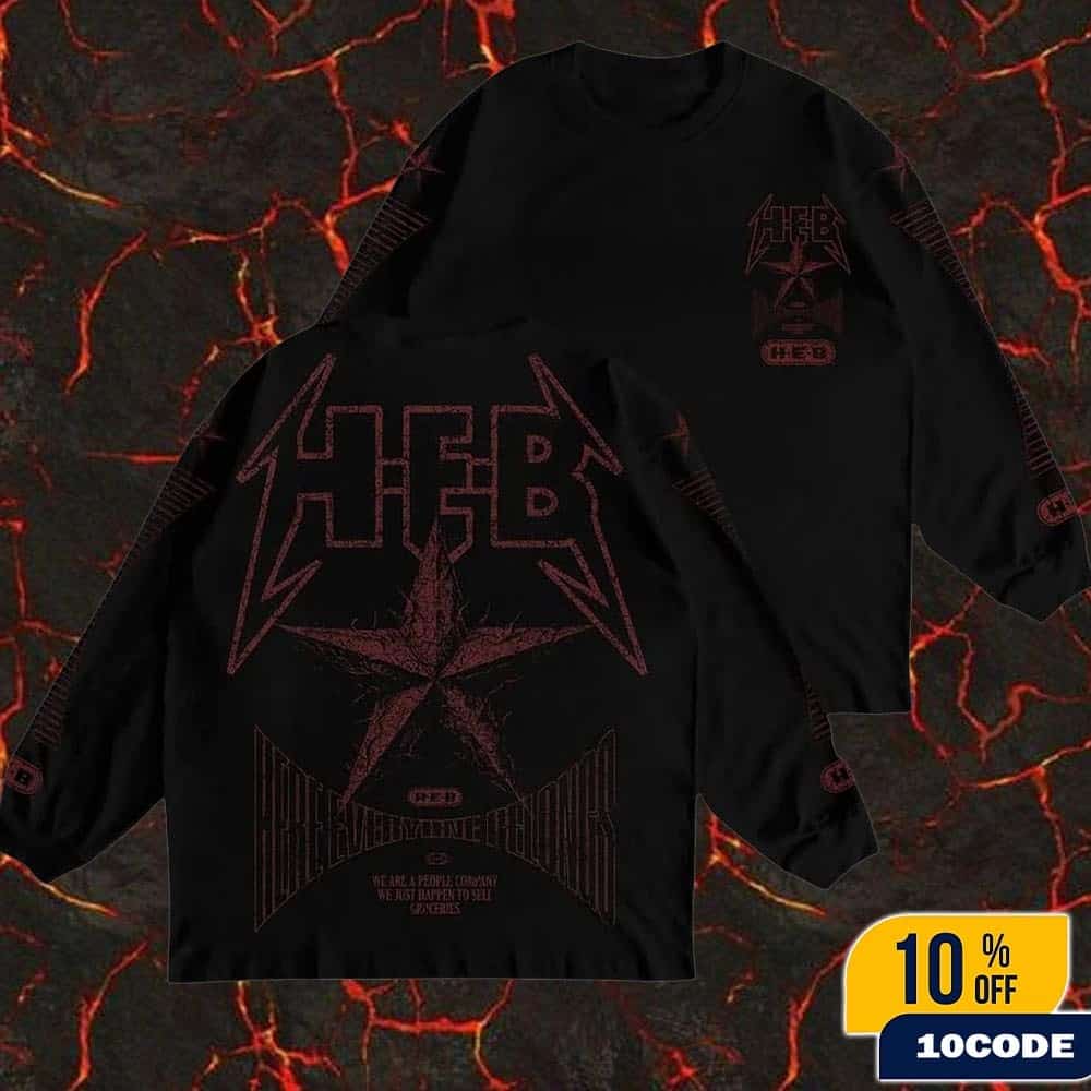 HEB Connor Dwyer 2025 Heavy Metal Inspired With The Health Alliance In Austin Texas Lone Star Logo Here Everyone Belong Merch Black Long Sleeve Tee HEB Connor Dwyer 2025 Heavy Metal Inspired With The Health Alliance In Austin Texas Lone Star Logo Here Everyone Belong Merch Black Long Sleeve Tee