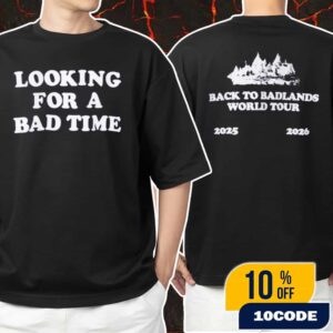 Halsey The Back To Badlands World Tour 2025-2026 New Arrivals Looking For A Bad Time Unisex T-Shirt Merchandise