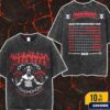Hatebreed Make The Demons Obey Tour 2025 Merch For England Ireland Scotland And Wales City Dates Washed Two Sides T-Shirt