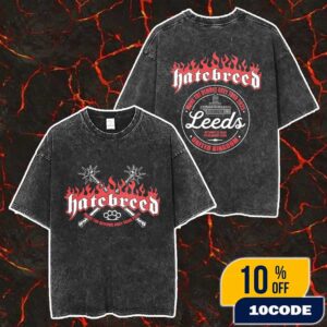 Hatebreed Make The Demons Obey Tour On Leeds Town Hall Event Tee On October 13 2025 At UK Merch Unisex Two Sided Washed T-Shirt