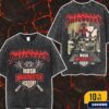 Hatebreed Make The Demons Obey Tour 2025 Merch For England Ireland Scotland And Wales City Dates Washed Two Sides T-Shirt
