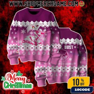 Hazbin Hotel Angel Dust Ugly Christmas Sweater Be Gay Do Crime Cartoon Holiday Knit