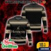 Could I Be Any More Merry Chandler Bing Friends Ugly Christmas Sweater Black Red Knitted Pullover Santa Hat Fair Isle Pattern TV Show Holiday Gift For 90s Sitcom Fans Men Women