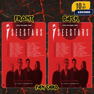 I See Stars Official Poster The Wheel 6th Album Spin The Wheel Tour 2026 Tour Dates Fan Card
