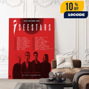 I See Stars Official Poster The Wheel 6th Album Spin The Wheel Tour 2026 Tour Dates Poster Canvas Home Decor
