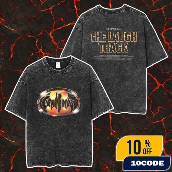 Ice Nine Kills The Laugh Track Collection Limited Edition 1989 Batman Logo Tee Artwork Merch Unisex Two Sided Washed T-Shirt
