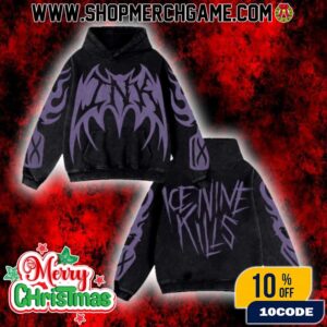 Ice Nine Kills The Laugh Track Collection Limited Edition Molotov Cut And Sew Unisex Washed Hoodie