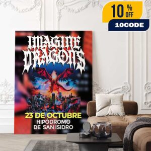 Imagine Dragons Loom World Tour Buenos Aires Event Poster Concert On October 23 2025 At Hipodromo De San Isidro Argentina Poster Canvas Home Decor Imagine Dragons Loom World Tour Buenos Aires Event Poster Concert On October 23 2025 At Hipodromo De San Isidro Argentina Poster Canvas Home Decor