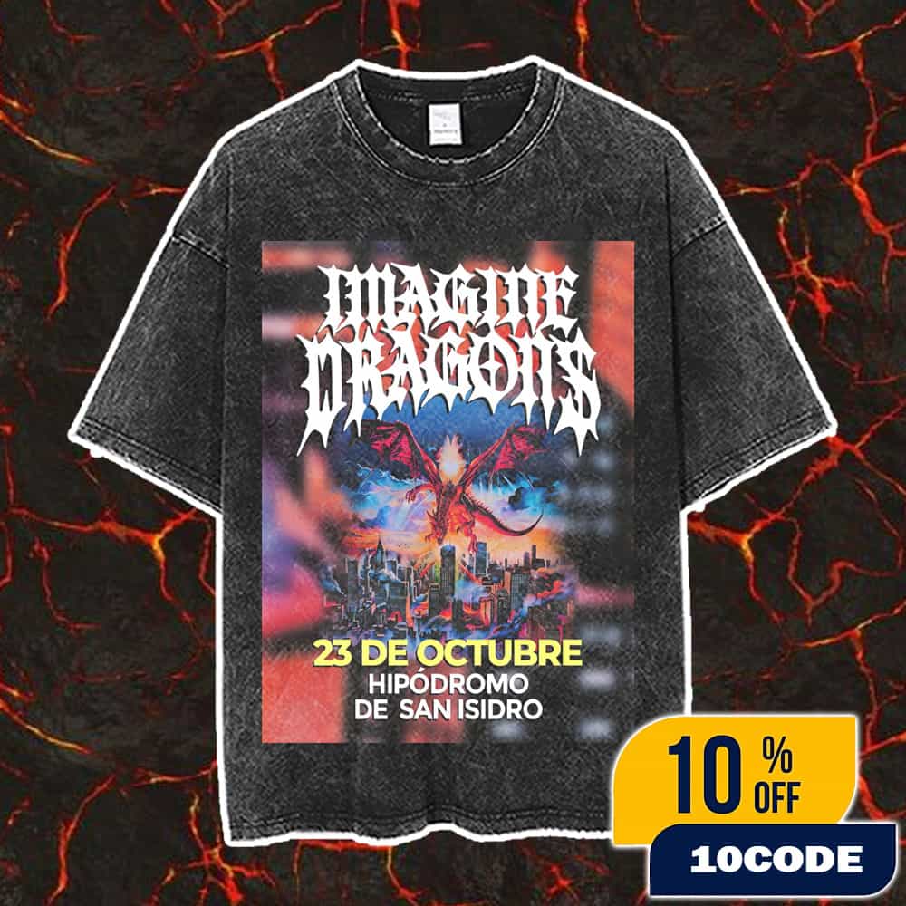 Imagine Dragons Loom World Tour Buenos Aires Event Poster Concert On October 23 2025 At Hipodromo De San Isidro Argentina Vintage Washed Unisex T-Shirt Imagine Dragons Loom World Tour Buenos Aires Event Poster Concert On October 23 2025 At Hipodromo De San Isidro Argentina Vintage Washed Unisex T-Shirt