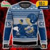 Jacksonville Jaguars Peanuts Snoopy Charlie Brown Christmas Knit Ugly Sweater Teal Gold Nordic Pattern Holiday Pullover For NFL Fans Men Women