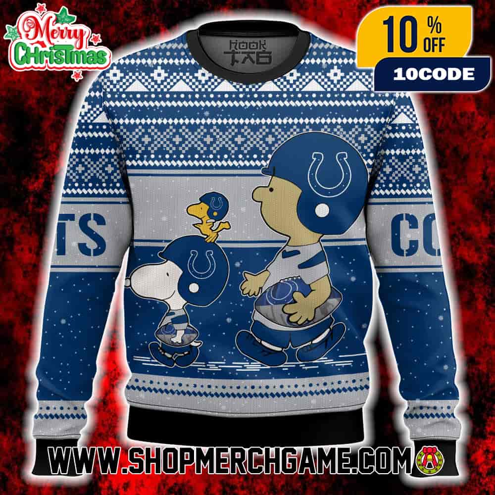 Indianapolis Colts Snoopy And Charlie Brown Christmas Knit Ugly Sweater Royal Blue Grey Nordic Pattern Holiday Pullover For NFL Fans Men Women Indianapolis Colts Snoopy And Charlie Brown Christmas Knit Ugly Sweater Royal Blue Grey Nordic Pattern Holiday Pullover For NFL Fans Men Women