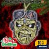 Iron Maiden Aces High Eddie Christmas Ornament Flying Pilot Wings Machine Gun Design Holiday Decoration Heavy Metal Band Collectible Tree Ornament Gift For Metal Fan