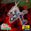 Iron Maiden Eddie Christmas Ornament Ceramic Holiday Decoration Heavy Metal Band Collectible Round Tree Ornament Gift For Rock Music Fans Merry Christmas Decor