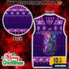 Ozzy Osbourne Inspired Black Red Gold Bat Wings Knitted Vest Fair Isle Christmas Holiday Ugly Sweater Gile Metal Music Fan Gif