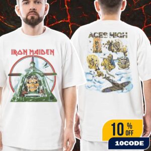 Iron Maiden Merch New Collections 2025 Aces High Live After Death 40th Anniversary Unisex T-Shirt Merch