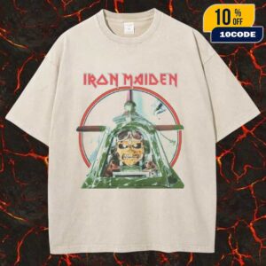 Iron Maiden Merch New Collections 2025 Aces High Live After Death 40th Anniversary Unisex Washed Tee